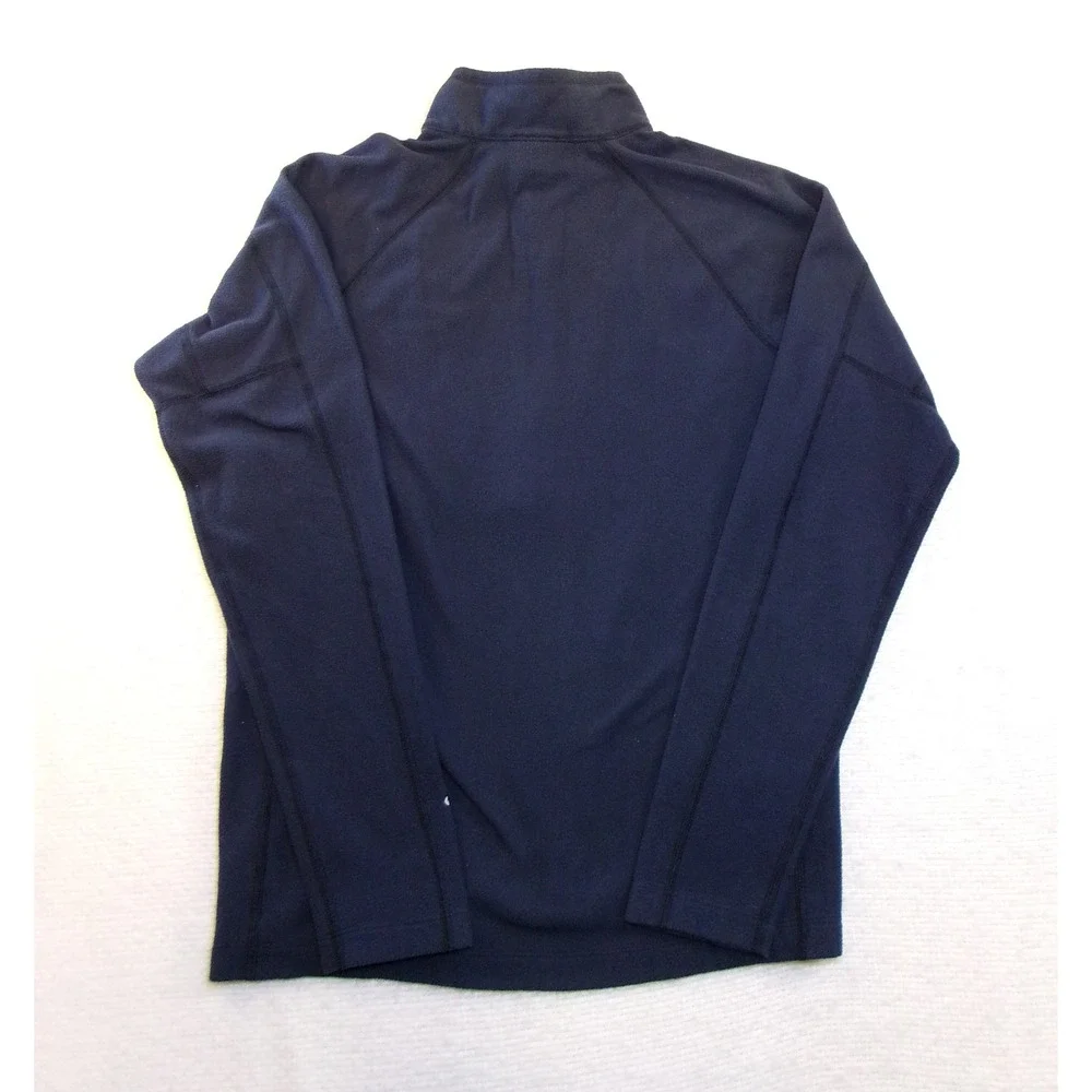 The North Face FlashDry Mens Navy Blue Grey 1/4 Zip Fleece Pullover C741‎ S